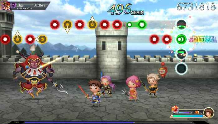 Le jeu Theatrhythm Final Bar Line